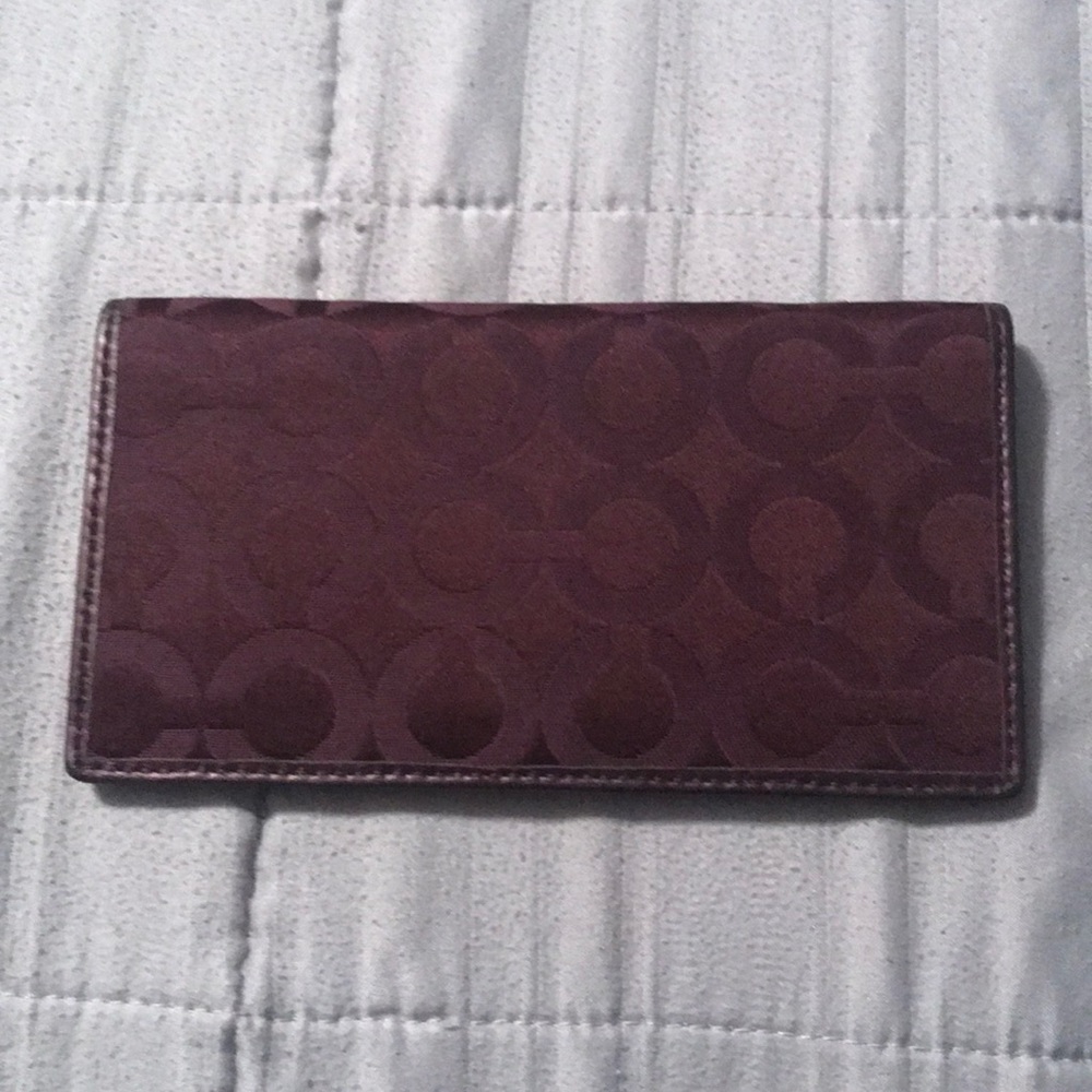 Coach checkbook cover